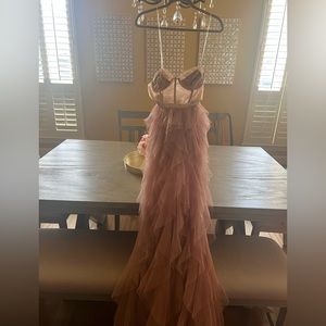 For Love and Lemons X Revolve Bustier gown in warm taupe Size Small